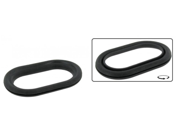 Heater hose right on blower cardboard Bus with Type-4 engine 8.1971 and later 211261236